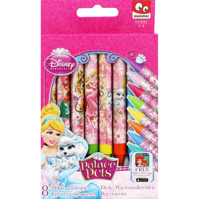 Disney Princess Palace Pets 8 Jumbo Crayons image number 1