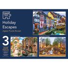 Holiday Escapes 3-in-1 Jigsaw Puzzle Set image number 1