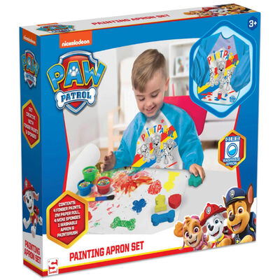 Paw Patrol Painting Apron Set: Blue image number 1
