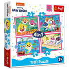 Baby Shark Family 4-in-1 Jigsaw Puzzle Set image number 1