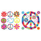 Tie Dye Peace Wall Stickers image number 1