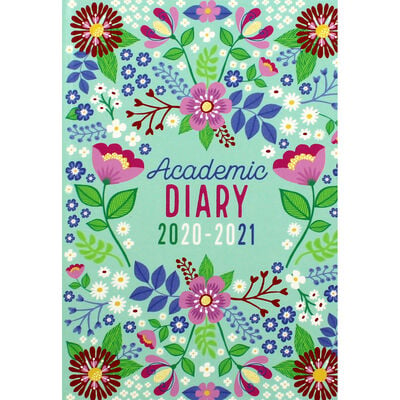A5 Floral Day a Page 2020-21 Academic Diary image number 1