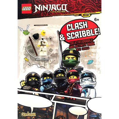 Lego Ninjago Doodle and Colour Activity Book with Toy image number 1