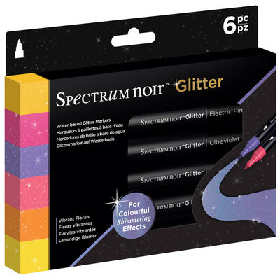 Spectrum Noir Glitter Markers: Vibrant Florals image number 2