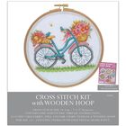Cross Stitch Kit With Wooden Hoop: Birds & Blooms image number 1
