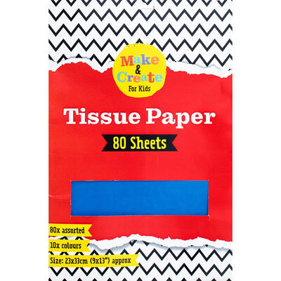 Assorted Coloured Tissue Paper: 80 Sheets image number 1