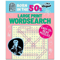 Born in the 50s Large Print Wordsearch