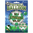 18 Inch Green and White Football Helium Balloon image number 2