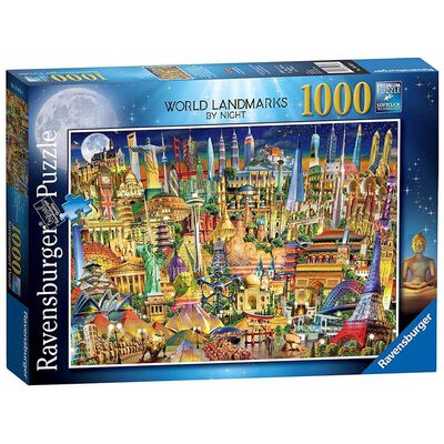 World Landmarks 1000 Piece Jigsaw Puzzle image number 1