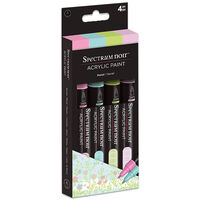 Spectrum Noir Acrylic Pastel Paint Markers: Pack of 4