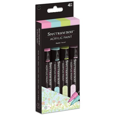 Spectrum Noir Acrylic Pastel Paint Markers: Pack of 4 image number 1
