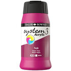 System 3 Acrylic Paint: Purple 500ml image number 1