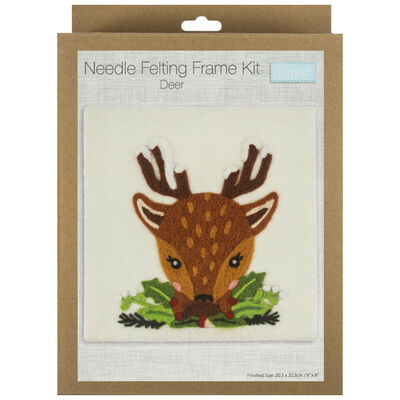 Needle Felting Kit with Frame: Deer image number 1