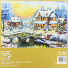 Stone Bridge To The Winter Estate 1000 Piece Jigsaw Puzzle image number 3