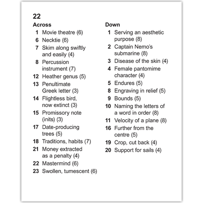 Extra Large Print Crosswords image number 2