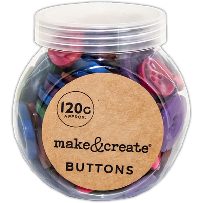 Assorted Jar of Bright Buttons image number 1