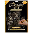 A4 Engraving Art Set: Fox and Cubs image number 1