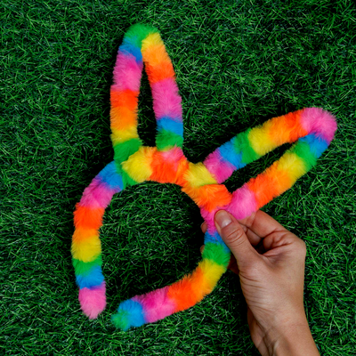 Ombre Neon Bunny Ears Headband Bundle image number 5