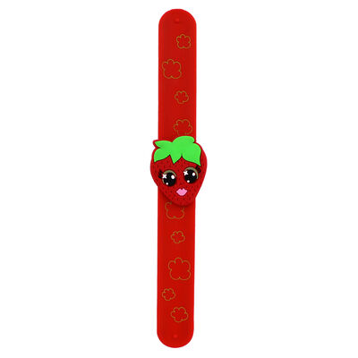 Strawberry Fruitopia Scented Snap Band Bracelet image number 3