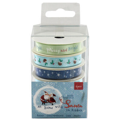 At Home with Santa 1m Ribbons - 6 Pack image number 2