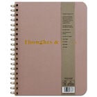 Faux Leather Thoughts & Ideas Wiro Journal Notebook image number 1