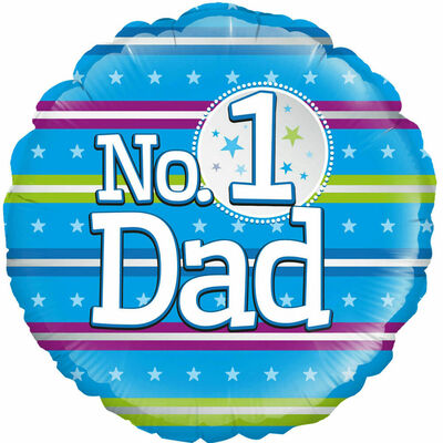 18 Inch No.1 Dad Helium Balloon image number 1