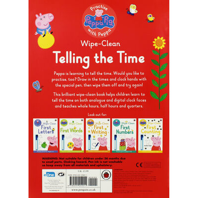 Peppa Pig Wipe-Clean: Telling the Time image number 4