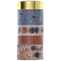 Autumn Bloom Washi Tape: Pack of 5