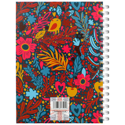 A5 Ditsy Flowers and Birds Notebook image number 3