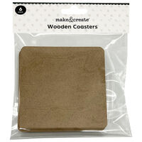Wooden Coasters: Pack of 6