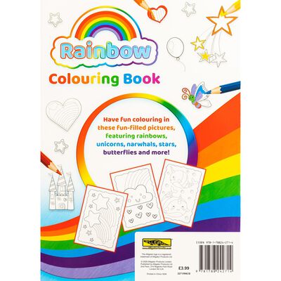 A4 Rainbow Colouring Book By Alligator Products Limited | The Works