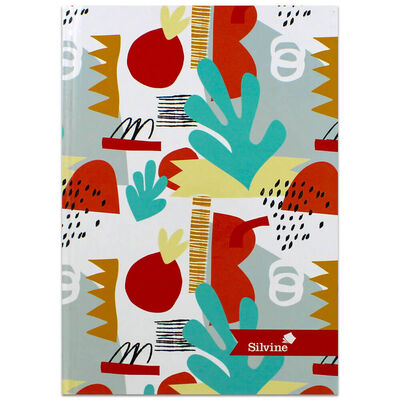 Silvine A5 Bold Patterned Notebook image number 1
