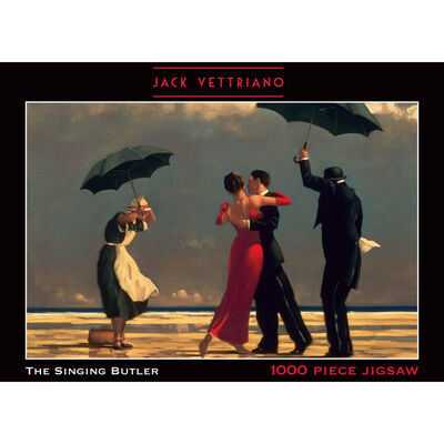 1000 Piece Jack Vettriano - The Singing Butler Jigsaw Puzzle image number 1