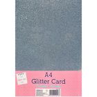 A4 Silver Glitter Card: Pack of 10 image number 1