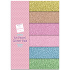A4 Glitter Pad: Pastel image number 1