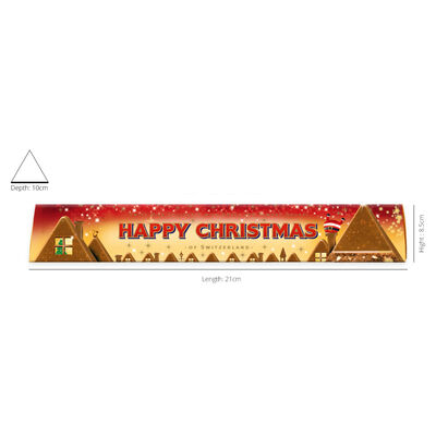 Toblerone Milk Chocolate 100g – Happy Christmas image number 2