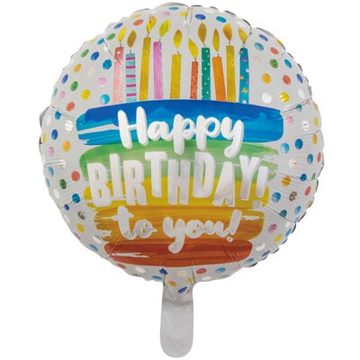 18 Inch Happy Birthday Helium Balloon image number 1