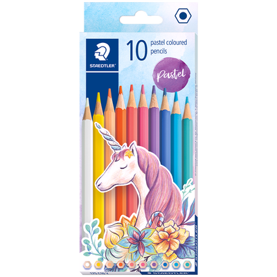 Staedtler Colouring Pencils 10 Pack Pastel Colours image number 1