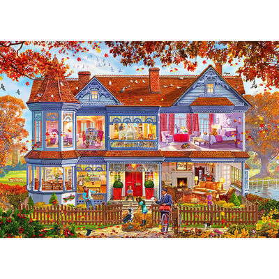 House in Autumn 1000 Piece Jigsaw Puzzle image number 2
