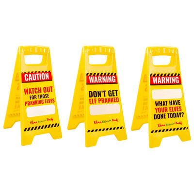 Elves Behavin' Badly Mini Warning Sign: Assorted image number 2