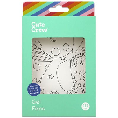 Cute Crew Gel Pens: Pack of 10 image number 3