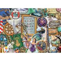 Nautical Tabletop 500 Piece Jigsaw Puzzle