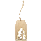 Merry Christmas Wooden Tags: Pack of 6 image number 2