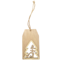 Merry Christmas Wooden Tags: Pack of 6