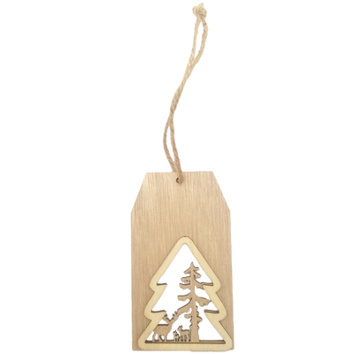 Merry Christmas Wooden Tags: Pack of 6 image number 2