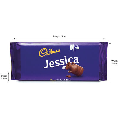 Cadbury Dairy Milk Chocolate Bar 110g - Jessica image number 3