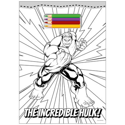 Marvel Avengers Hulk: Tear Off Colouring image number 2