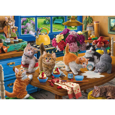 Kittens in the Kitchen 500 Piece Jigsaw Puzzle image number 2