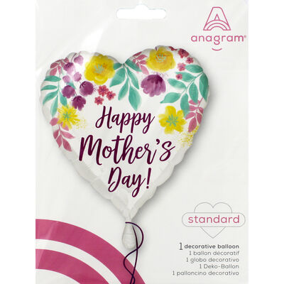 18 Inch Mother&rsquo;s Day Heart Helium Balloon image number 2