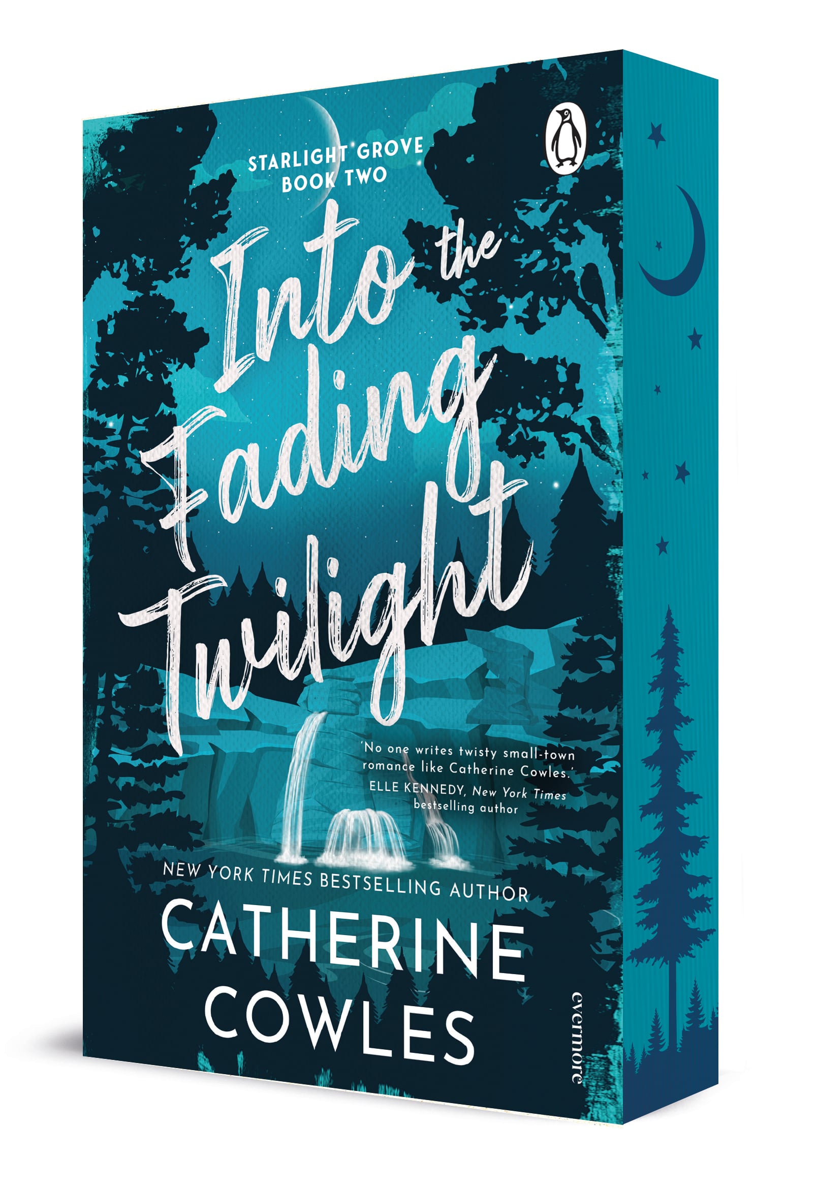 Into the Fading Twilight by Catherine Cowles. Exclusive sprayed edge book cover of Into the Fading Twilight by Catherine Cowles.